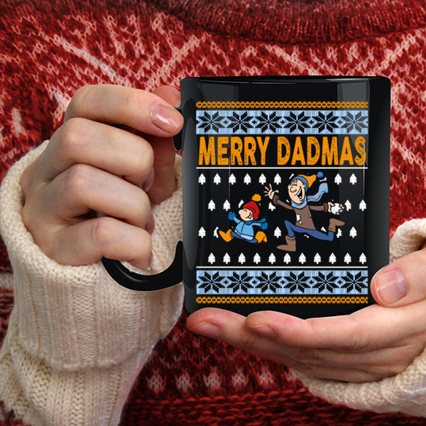 Merry Dadmas Coffee Mug, Christmas Gift For Dad Coffee Cup
