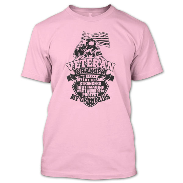 Veteran Grandpa T Shirt, To Protect My Grandkids T Shirt