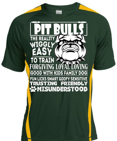 Pit Bulls The Reality Wiggly Easy T Shirt, Good With Kids Family Dog T Shirt, Cool Shirt