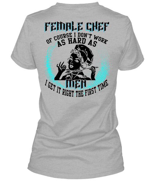 Female Chef T Shirt, I Love Chef T Shirt