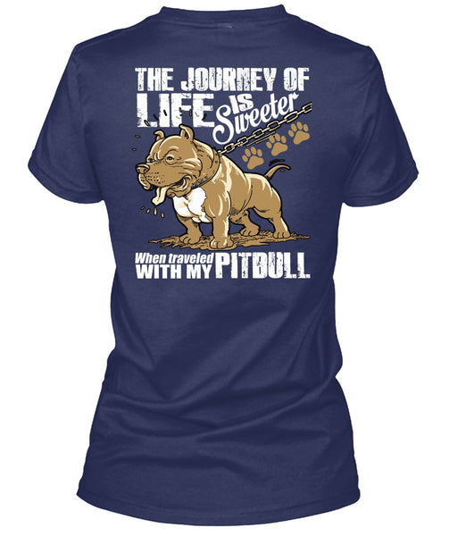 Traveled With My Pit Bull T Shirt, I Love Pit Bull T Shirt