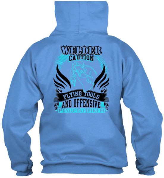 Welder Caution Flying Tools T Shirt, I Love Welding T Shirt