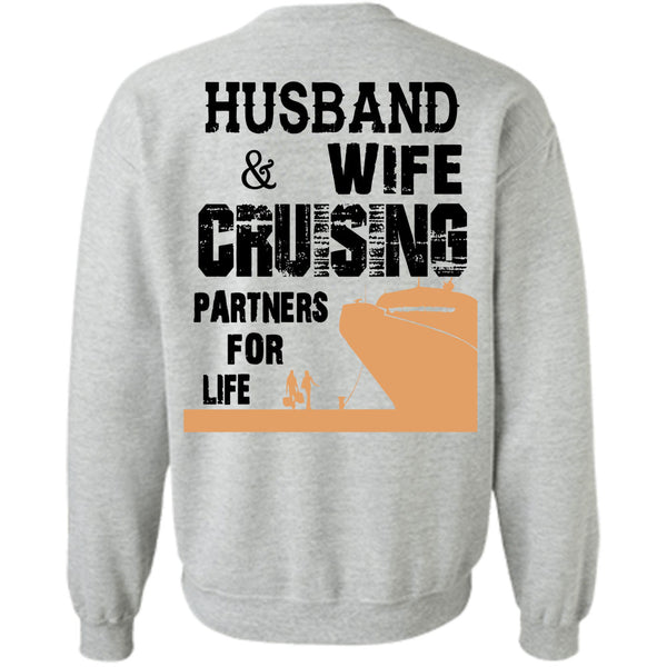 Being A Husband T Shirt, Husband And Wife Cruising Partners For Life Sweatshirt