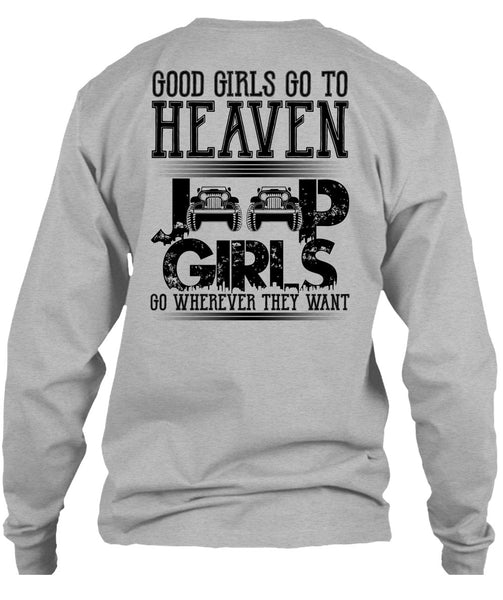 Good Girls Go To Heaven Jeep Girls T Shirt, I Love Jeep T Shirt