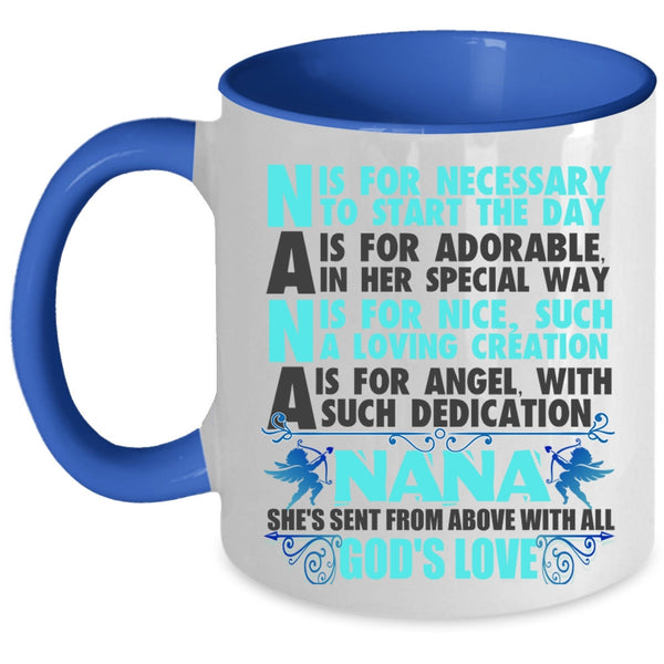 She's Send From Above With All God's Love Coffee Mug, Nana Accent Mug