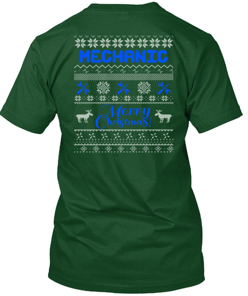 Mechanic Merry Christmas T Shirt, Being A Mechanic T Shirt