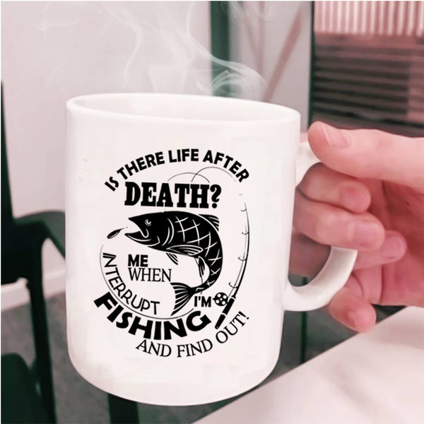 Funny Fishing Coffee Mug, I'm Fishing Cup