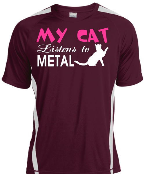 My Cat Listens To Metal T Shirt, My Pets T Shirt, I Love My Cat T Shirt