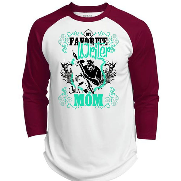 My Favorite Writer T Shirt, I Love Writing T Shirt, Awesome T-Shirts  (Polyester Game Baseball Jersey)