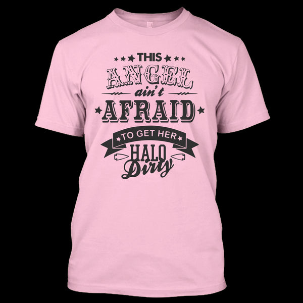 A black t-shirt with the shopify logo