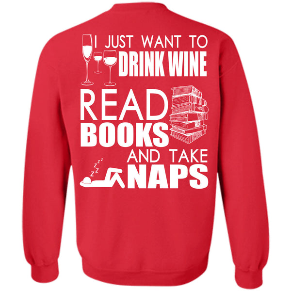 Books And Take Naps T Shirt, I Love Book Sweatshirt