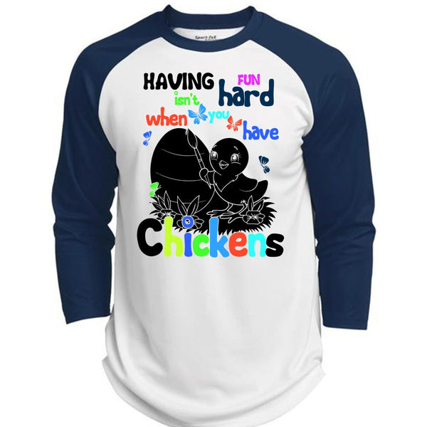 You Have Chickens T Shirt, I Love Chicken T Shirt, Awesome T-Shirts  (Polyester Game Baseball Jersey)