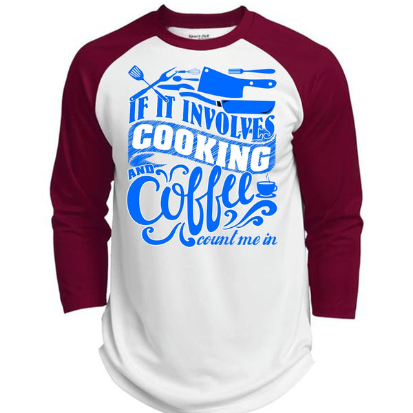 If It Involves Cooking T Shirt, I Love Chef T Shirt, Awesome T-Shirts  (Polyester Game Baseball Jersey)