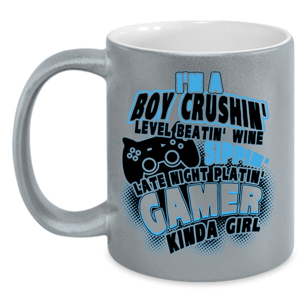 Camper Kinda Girl Coffee Mug, I'm A Boy Crushing Accent Mug