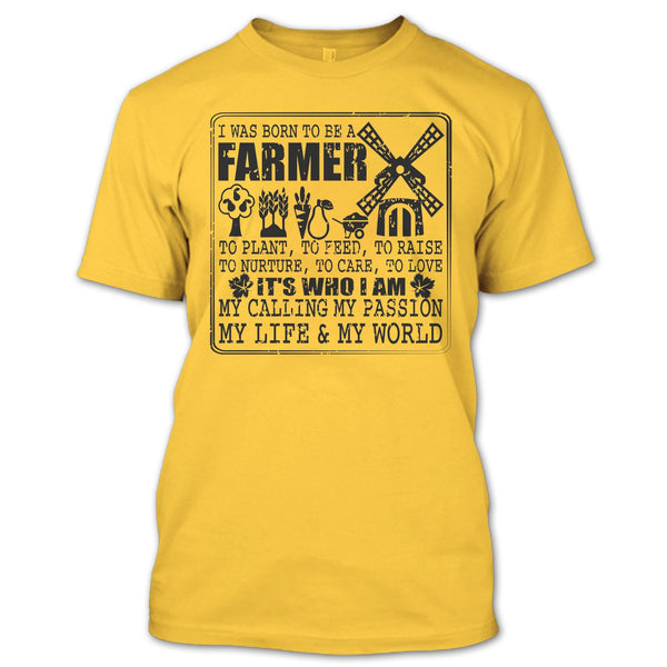 Born To Be A Farmer T Shirt, Coolest Farmer T Shirt