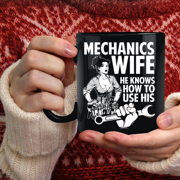Mechanics Wife Coffee Mug, Pretty Mechanic's Wife Coffee Cup