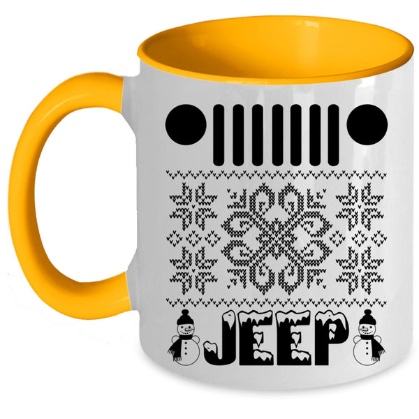 Christmas Gift For Jeep Driver Coffee Mug, Jeep Accent Mug