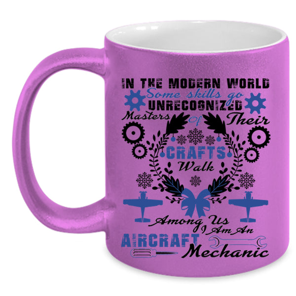 Cute Aircraft Mechanics Coffee Mug, I Am An Aircraft Mechanic Accent Mug