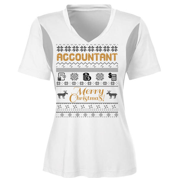 Accountant Merry Christmas T Shirt, I Love Accountant T Shirt, Awesome T-Shirts