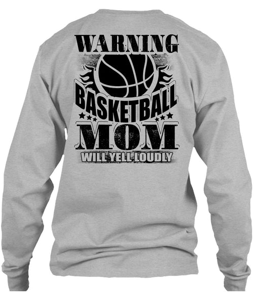 Warning Basketball Mom T Shirt, I Love Basketball T Shirt