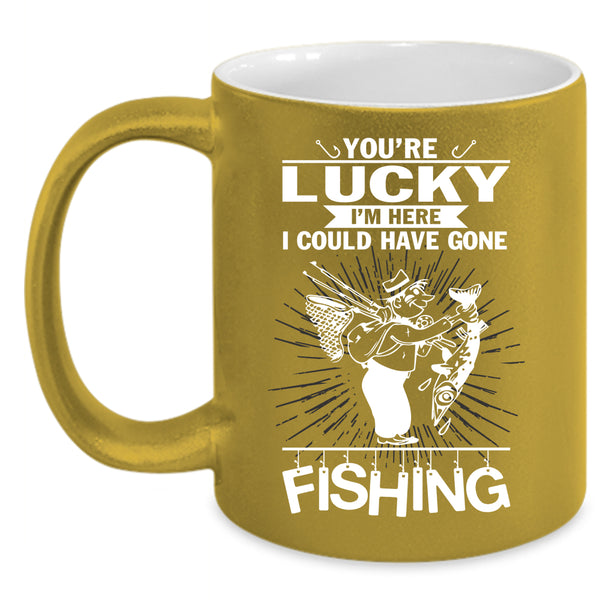 I Could Have Gone Fishing Coffee Mug, Outdoor Coffee Cup