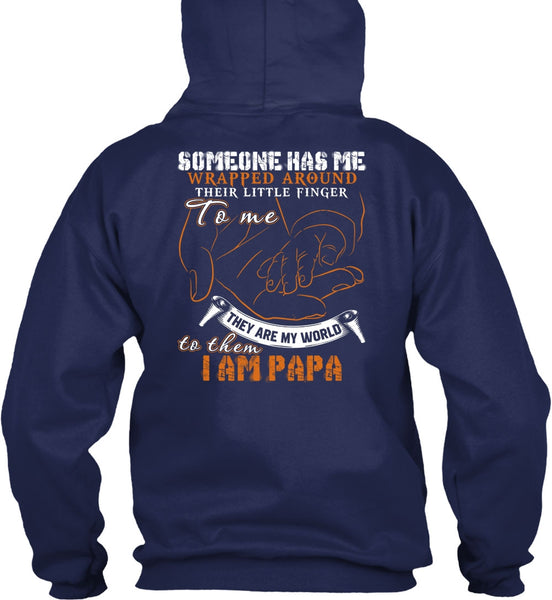 I Am Papa T Shirt, They Are My World T Shirt