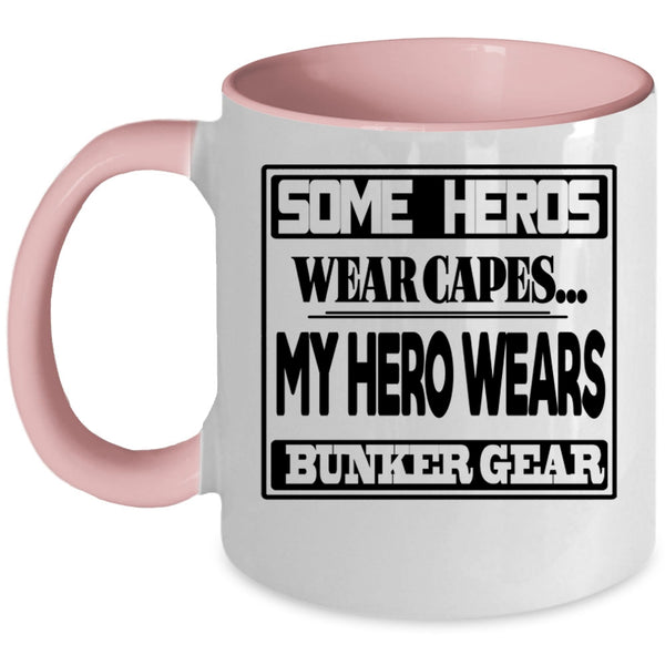 Awesome Firefighters Coffee Mug, Bunker Gear Accent Mug