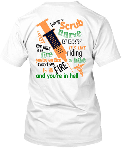 A black t-shirt with the shopify logo