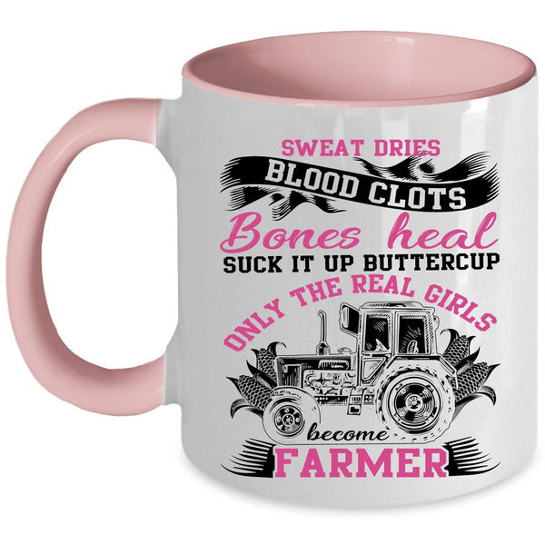 Cool Girls Coffee Mug, Only The Real Girls Become Farmer Accent Mug