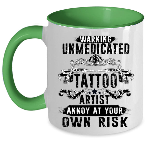 Cool Gift For Artist Coffee Mug, Tattoo Artist Accent Mug