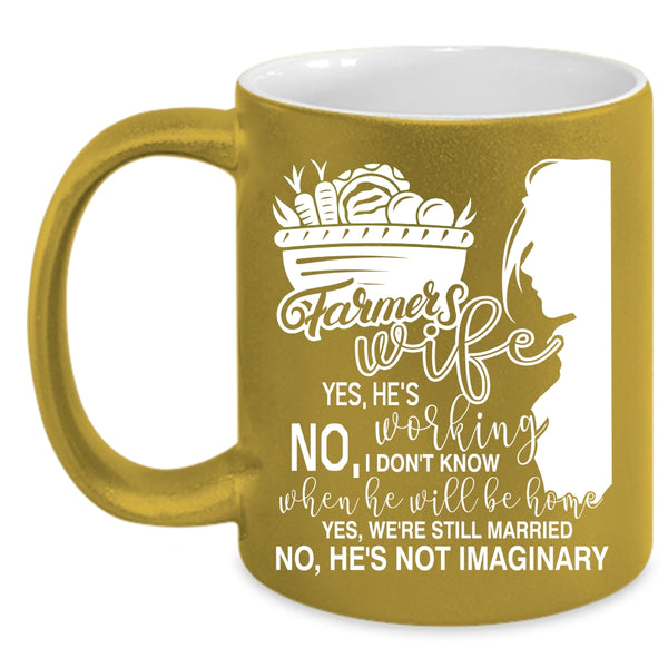 Farmer's Wife Coffee Mug, Beautiful Wife Coffee Cup