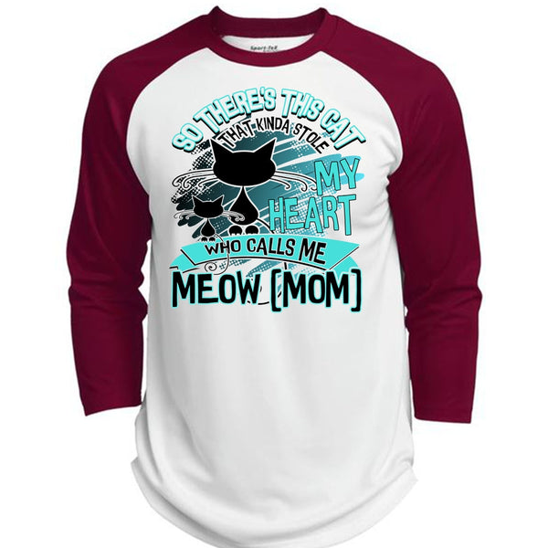 This Cat That Kinda Stole My Heart T Shirt, I Love Cat T Shirt, Awesome T-Shirts  (Polyester Game Baseball Jersey)