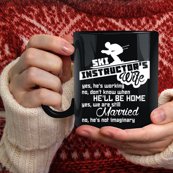 Ski Instructor's Wife Coffee Mug, Cute Instructor's Wife Coffee Cup