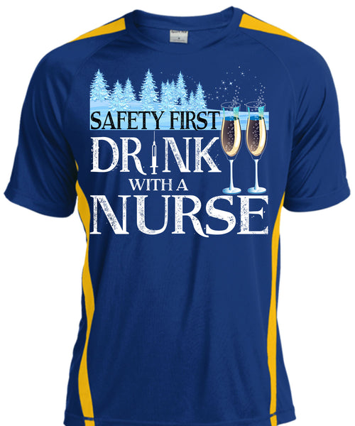 Safety First Drink With A Nurse T Shirt, I Love Christmas T Shirt, Cool Shirt