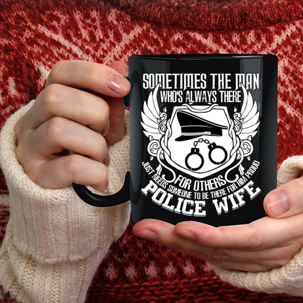 Proud Police Wife Coffee Mug, Best Gift For Police Wife Coffee Cup