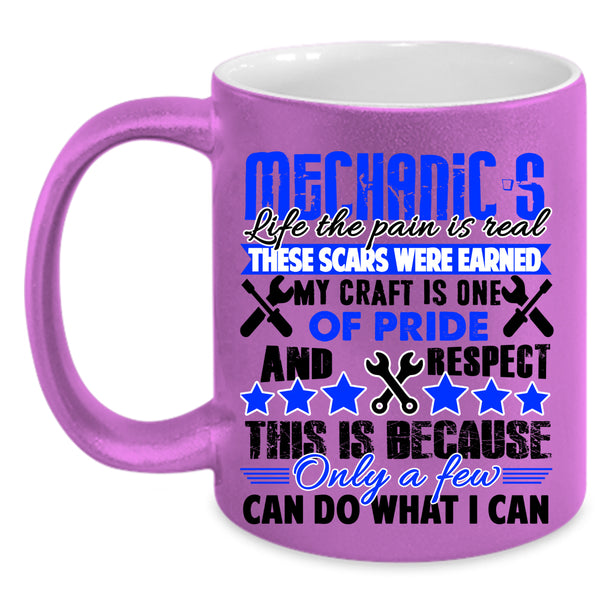 Cool Gift For Mechanics Coffee Mug, Mechanic's Life Accent Mug