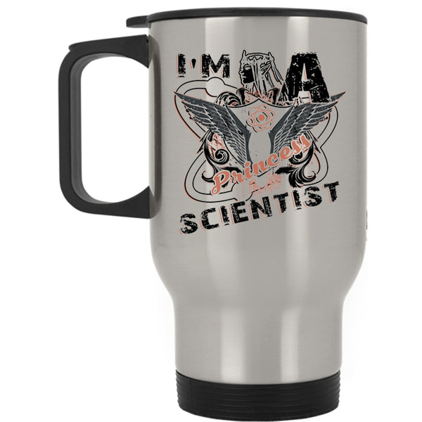 Cool Gift For My Daughter Travel Mug, I'm A Princess Scientist Mug