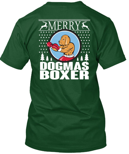 Merry Dogmas Boxer T Shirt, This Girl Loves Christmas T Shirt