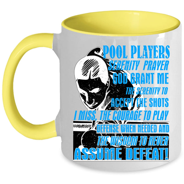 Serenity Prayer Coffee Mug, Pool Players Accent Mug