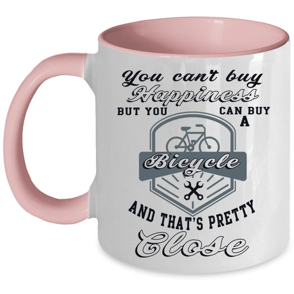 It Make Me Happy Coffee Mug, You Can Buy A Bicycle Accent Mug