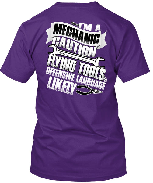 I'm A Mechanic T Shirt, Flying Tools T Shirt