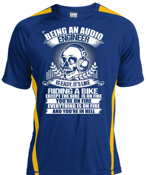 Being An Audio Engineer T Shirt, Riding A Bike T Shirt, Cool Shirt