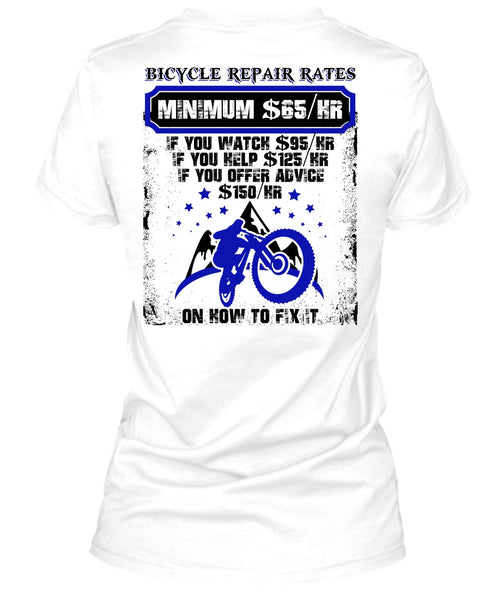 Bicycle Repair Rates T Shirt, I Love Mechanic T Shirt