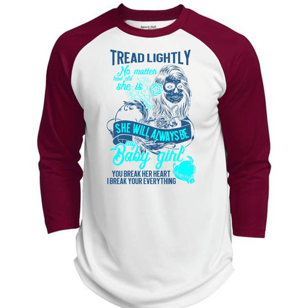 She Will Always Be My Baby Girl T Shirt, I Love Wife T Shirt, Awesome T-Shirts  (Polyester Game Baseball Jersey)