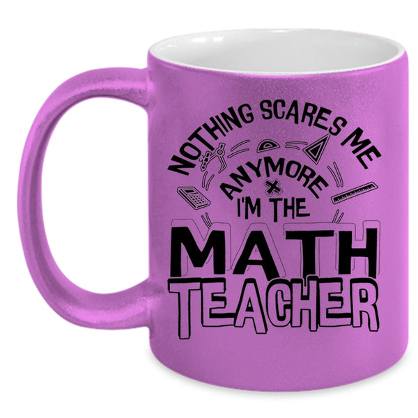 Cute Math Teacher Coffee Mug, I'm The Math Teacher Accent Mug