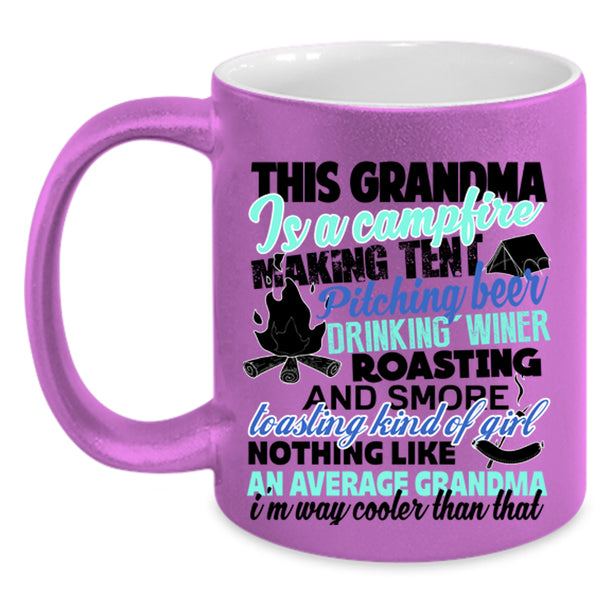 Cool Grandpa Coffee Mug, This Grandma Is A Campfire Accent Mug