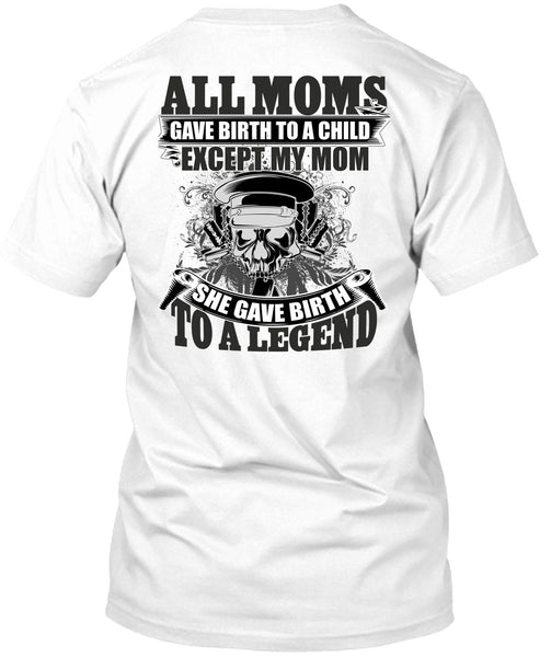 A black t-shirt with the shopify logo