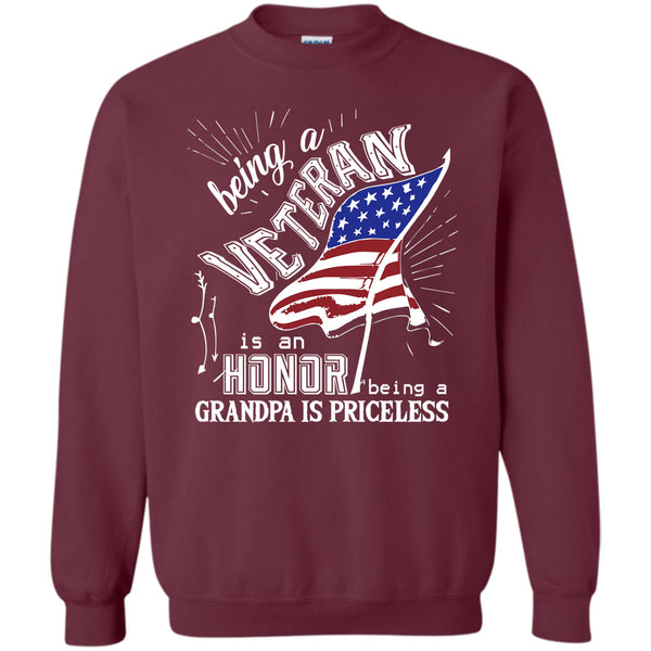 Being A Grandpa Is Princess T Shirt, Coolest Veteran Grandpa Sweatshirt