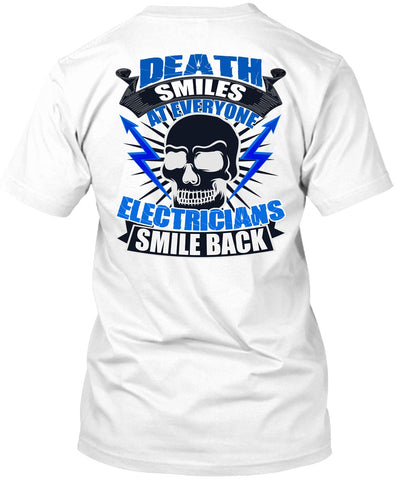 A black t-shirt with the shopify logo