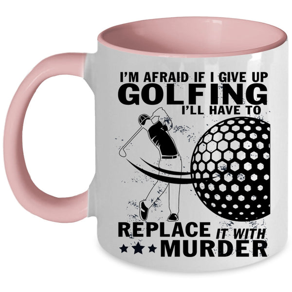 Cool Gift For Golfer Coffee Mug, I Love Golfing Accent Mug